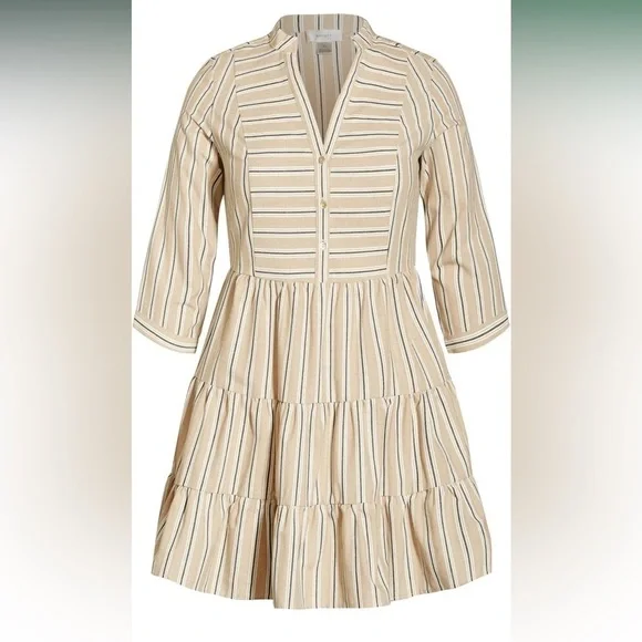 Women's REFINITY Plus Size Dress Serenity STRP - Picture 3 of 8